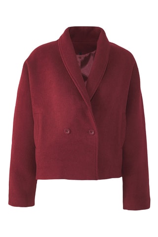 Casaco regular - Bordô