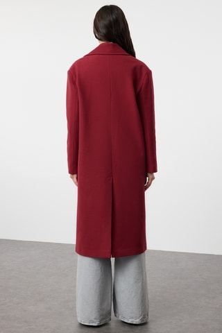 Sobretudo oversize - Bordô