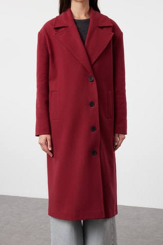 Sobretudo oversize - Bordô