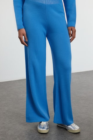 Camisola regular e calças - Azul