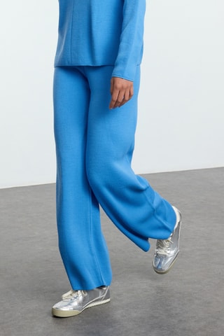 Camisola regular e calças - Azul