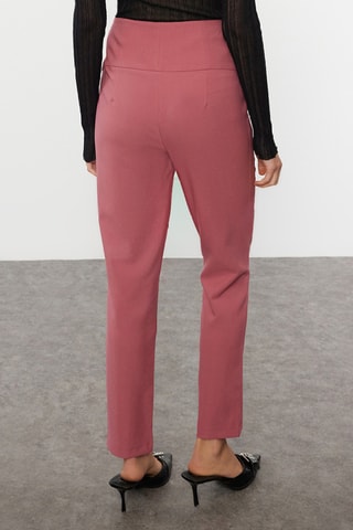 Calças corte cigarro - Rosa-maquilhagem