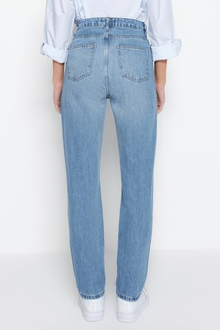 Calças de ganga direitas - Azul-claro