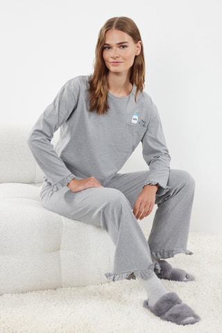 Pijama - Cinzento mesclado