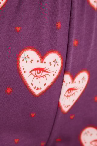 Calças de cintura alta - Bordô