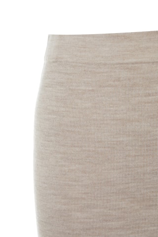 Saia justa de cintura alta - Bege ­mesclado