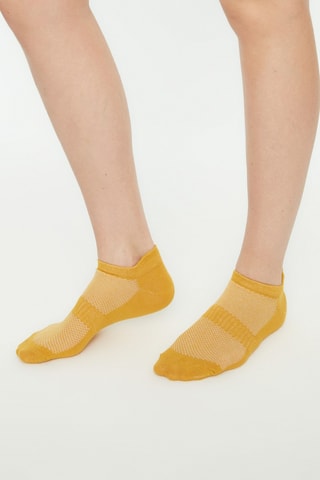 5 pares de meias curtas - Bege e rosa