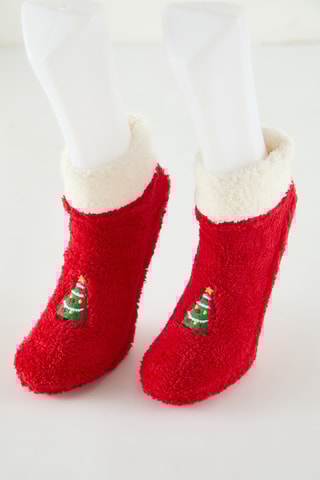 2 pares de meias - Vermelho e azul-marinho