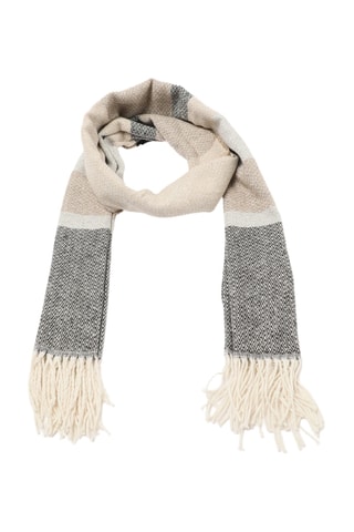 Écharpe - Bege e cinzento