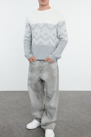 Camisola regular - Cinzento