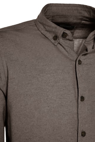 Camisa slim - Cinzento