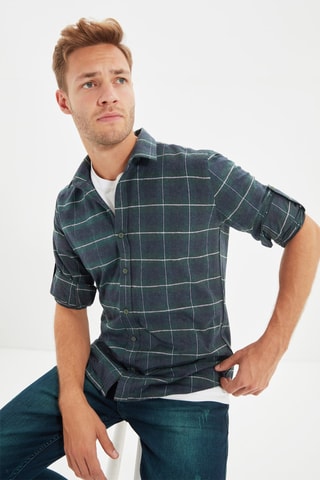 Camisa regular - Verde