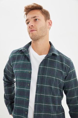Camisa regular - Verde