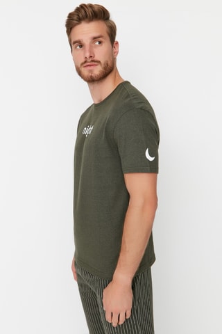 Pijama - Caqui e branco