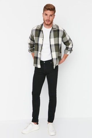 Calças de ganga skinny - Preto