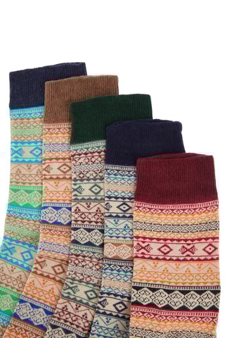 5 pares de meias - Cru