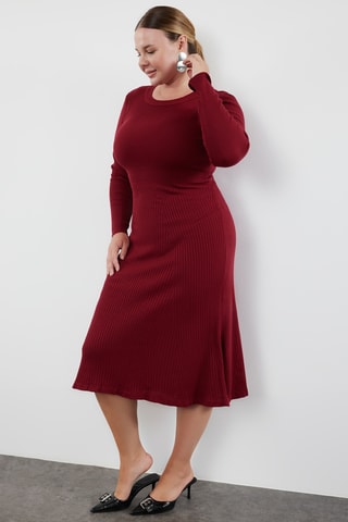 Vestido-camisola - Bordô