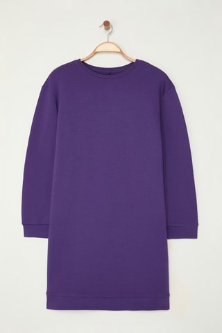 Vestido-sweat relaxed - Violeta