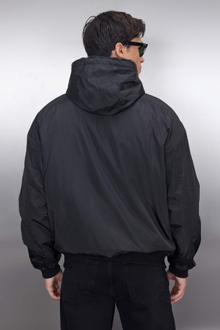 Blusão reversível relaxed - Preto