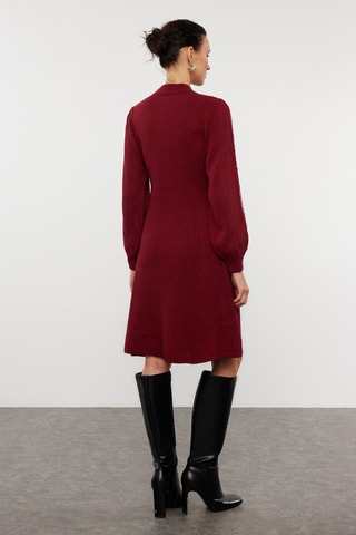 Vestido-camisola - Bordô