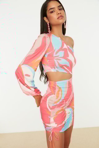 Vestido justo - Rosa