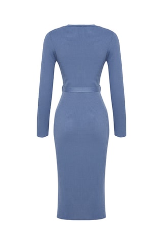 Vestido justo - Azul