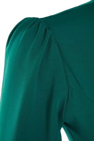 Vestido trapézio - Verde-esmeralda