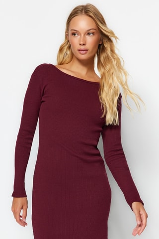 Vestido-camisola - Bordô