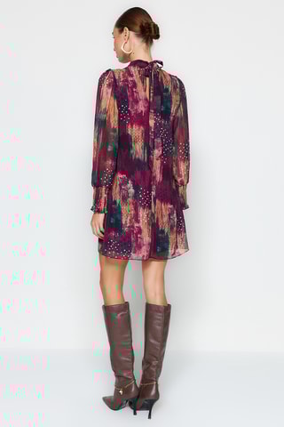 Vestido direito - Bordô