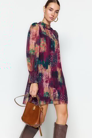 Vestido direito - Bordô