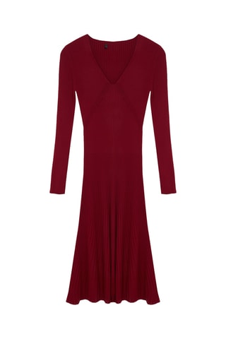 Vestido-camisola - Bordô