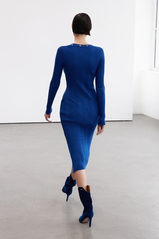 Vestido-camisa - Azul