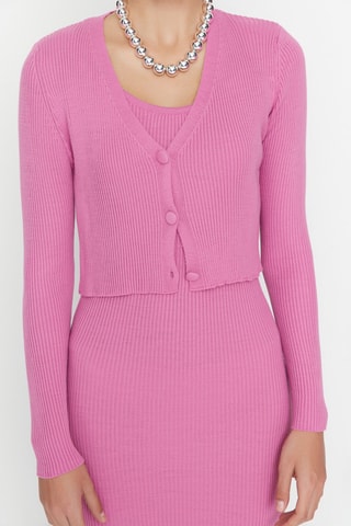 Vestido e casaco de malha - Rosa