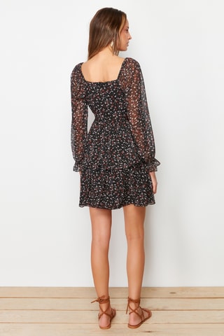 Vestido estilo patinadora - Preto