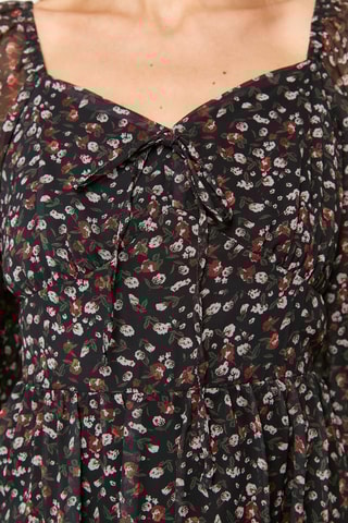 Vestido estilo patinadora - Preto