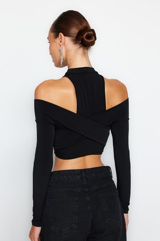 Crop top slim - Preto