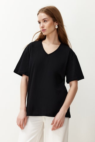T-shirt oversize - Preto