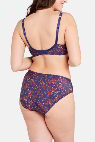 Cueca Violette - Violeta e vermelho