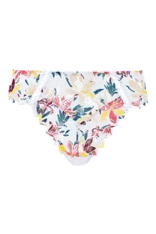 Cueca Arum Mosaic - Branco e amarelo