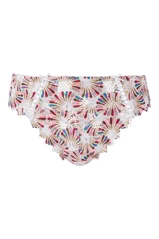 Cueca Arum Mosaic - Branco e vermelho