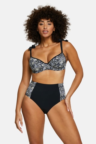 Parte de baixo de biquíni cintura subida At The World's End - Preto