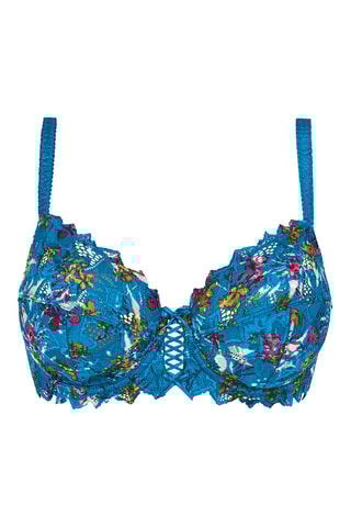 Soutien Arum Mosaic - Azul-claro e mostarda