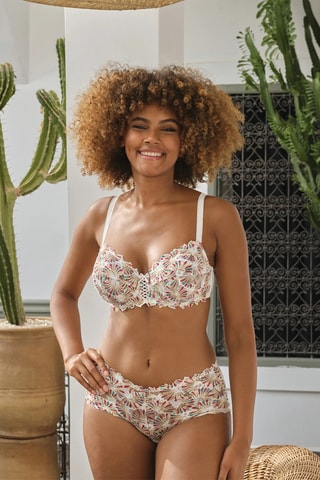 Soutien Arum Mosaic - Branco e verde