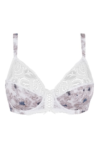 Soutien Amelie Print - Cinzento-claro e branco