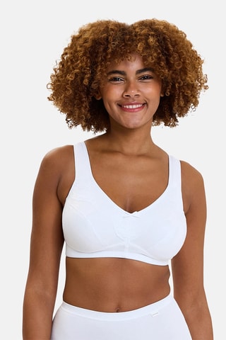 Soutien em algodão biológico Lucie - Branco