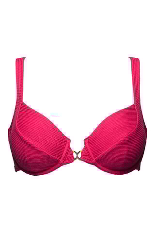 Parte de cima de biquíni Glamourous Textured - Vermelho