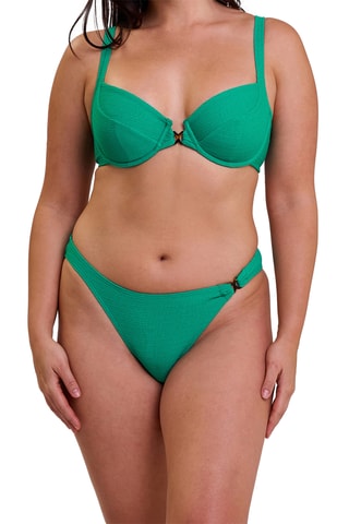 Parte de cima de biquíni Glamourous Textured - Verde-esmeralda