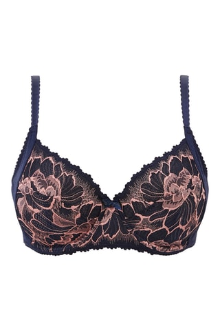 Soutien Capucine - Azul-marinho e rosa