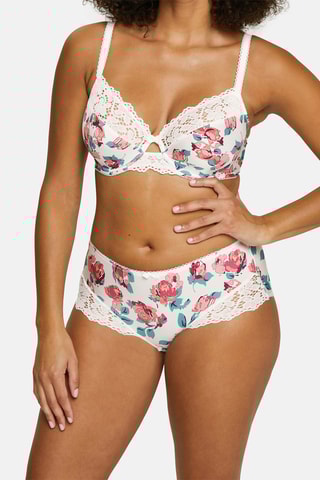 Shorties Tiffany - Rosa e marfim