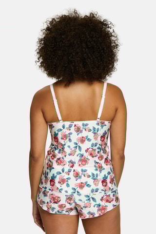 Calções de pijama Tiffany - Rosa e marfim